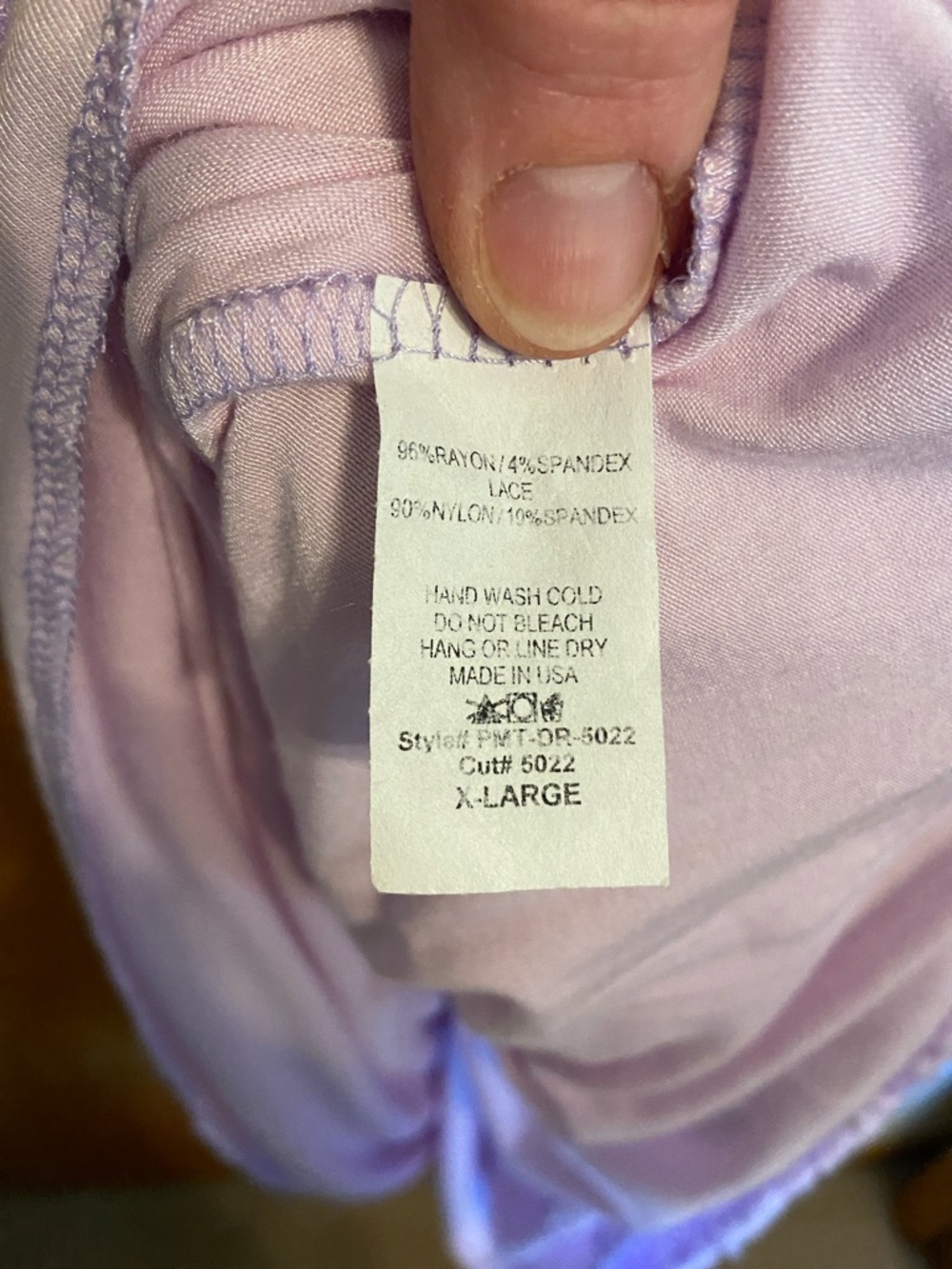 Maternity Lilac Lace Maxi Dress, Size XL - Picture 3 of 5